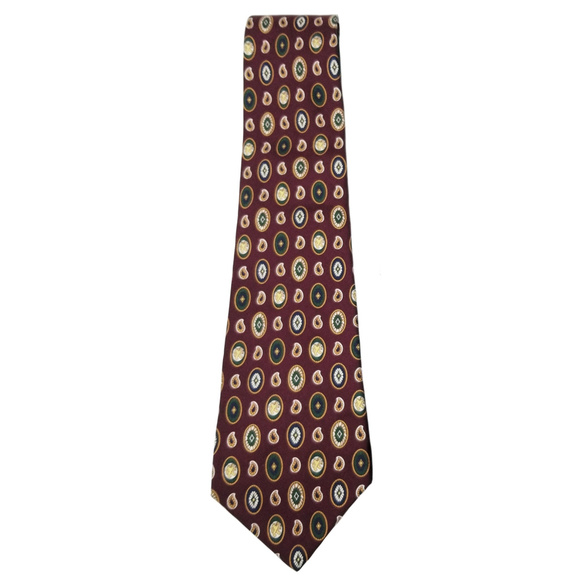 Tommy Hilfiger Other - Tommy Hilfiger Silk Burgundy Paisley Mens Tie